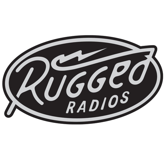 Rugged Radios STICKER-5BOLT-NI Rugged Radios Bolt Logo Sticker