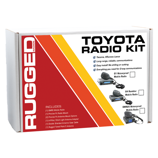 Rugged Radios TK3-G4 Toyota Tacoma 4Runner Sequoia Lexus Two-Way GMRS Mobile Radio Kit - Rambler G4