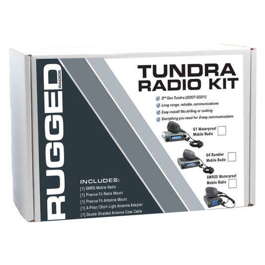 Rugged Radios TK1-G4 Toyota Tundra Two-Way GMRS Mobile Radio Kit - Rambler G4
