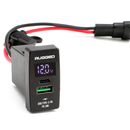 Rugged Radios SW-RS-USB USB Rocker Switch Hub with 4.2 Amp Outlet