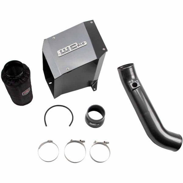Wehrli Custom Fab WCF100190-FTB 4" Intake Kit W/Air Box Texture Black