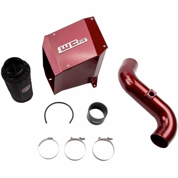 Wehrli Custom Fab WCF100193-RED 4" Intake Kit W/Air Box - WCFab Red