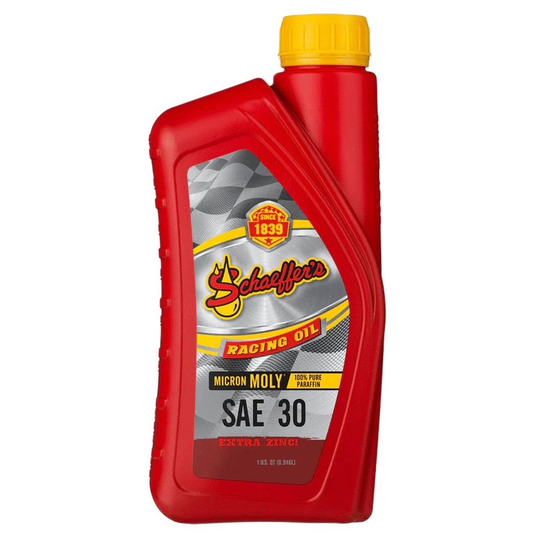 Schaeffer's 011030-012-1 Micron Moly® Racing Oil SAE 30 Oil (Quart)