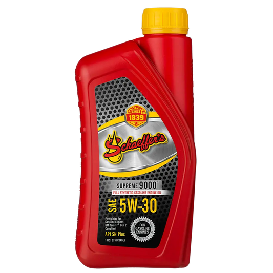 Schaeffer's 9003D-012-1 Supreme 9000™ Full Synthetic Gasoline Engine Oil 5W-30 Oil (Quart)