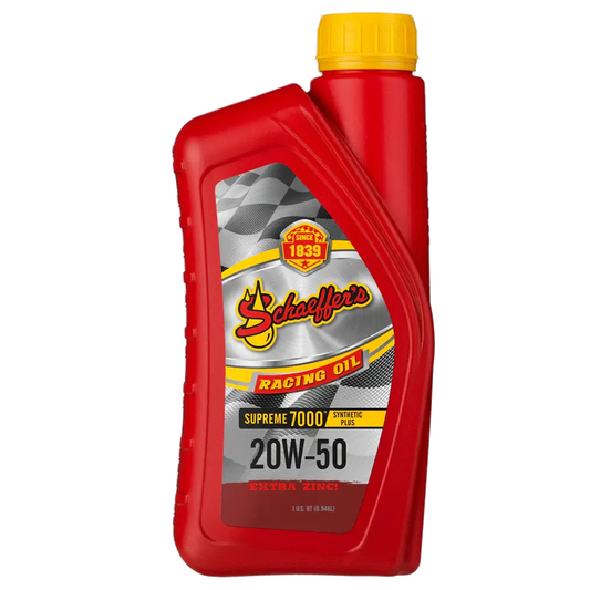 Schaeffer's 0705-012-1 Supreme 7000™ Synthetic Plus Racing Oil 20W-50 Oil (Quart)