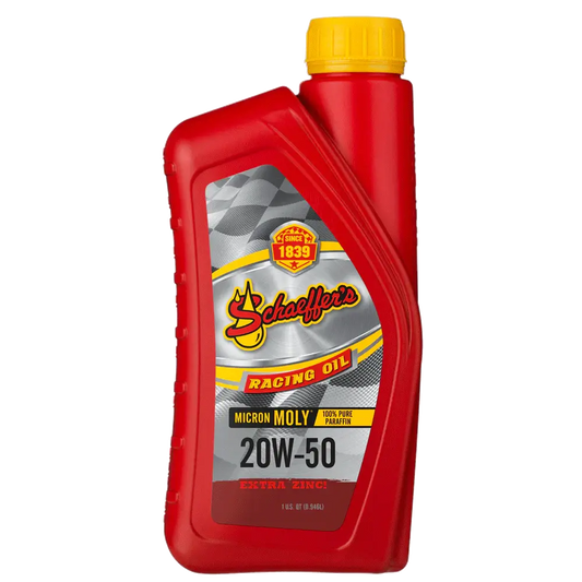 Schaeffer's 0191-012-1 Micron Moly® Racing Oil 20W-50 Oil (Quart)