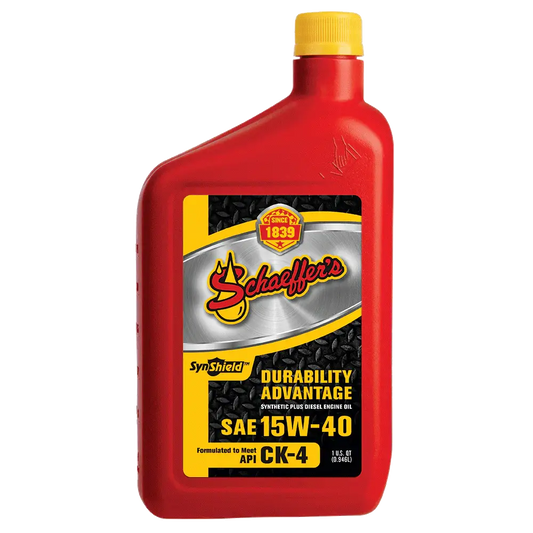 Schaeffer's 0700-012-1 SynShield® Durability Advantage 15W-40 Oil (Quart)