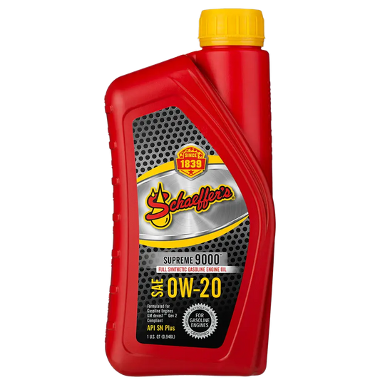 Schaeffer's 9005-012-1 Supreme 9000™ Full Synthetic 0W-20 Oil (Quart)