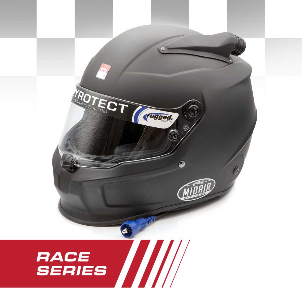 Rugged Radios MA-HK-XXL Pyrotect MIDAIR RACE Helmet Wired OFFROAD - XX-Large