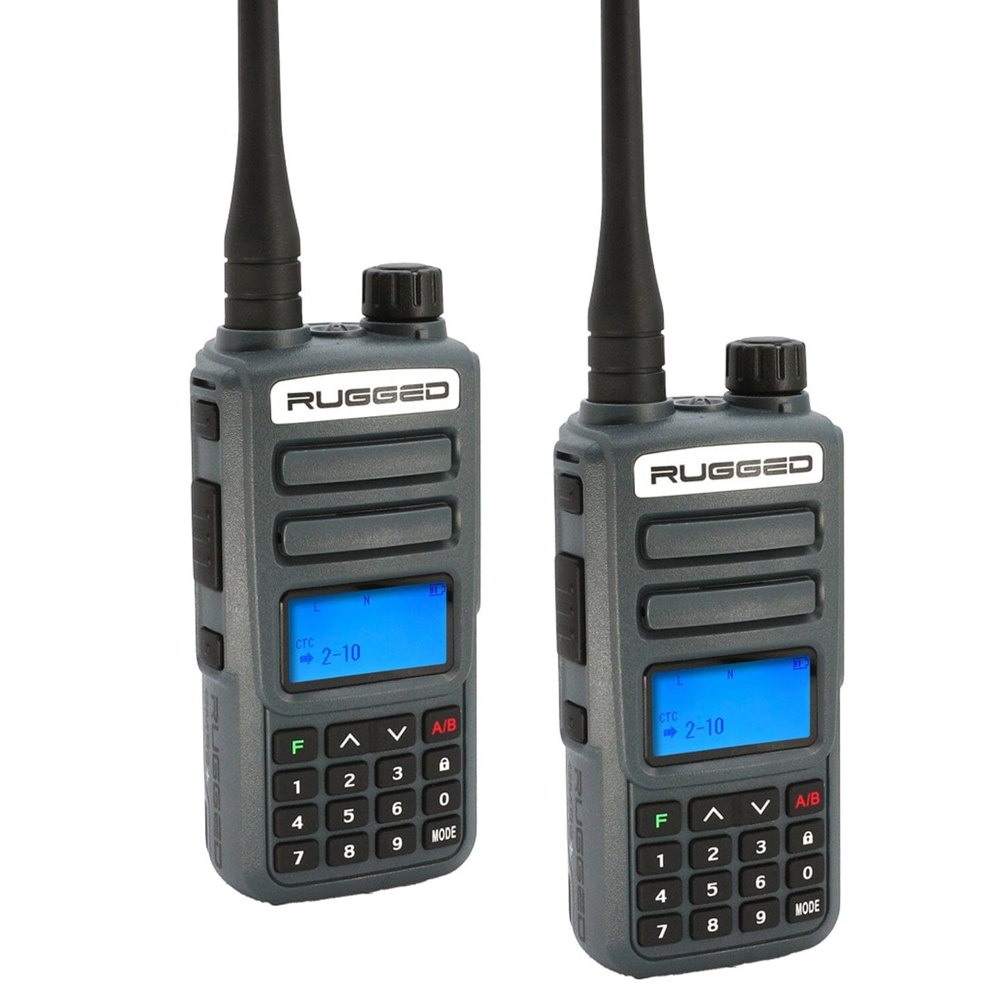 Rugged Radios GMR2-PLUS-2-PACK-HV 2 Pack - Rugged GMR2 PLUS - GMRS and FRS Two Way Handheld Radios - Safety Yellow