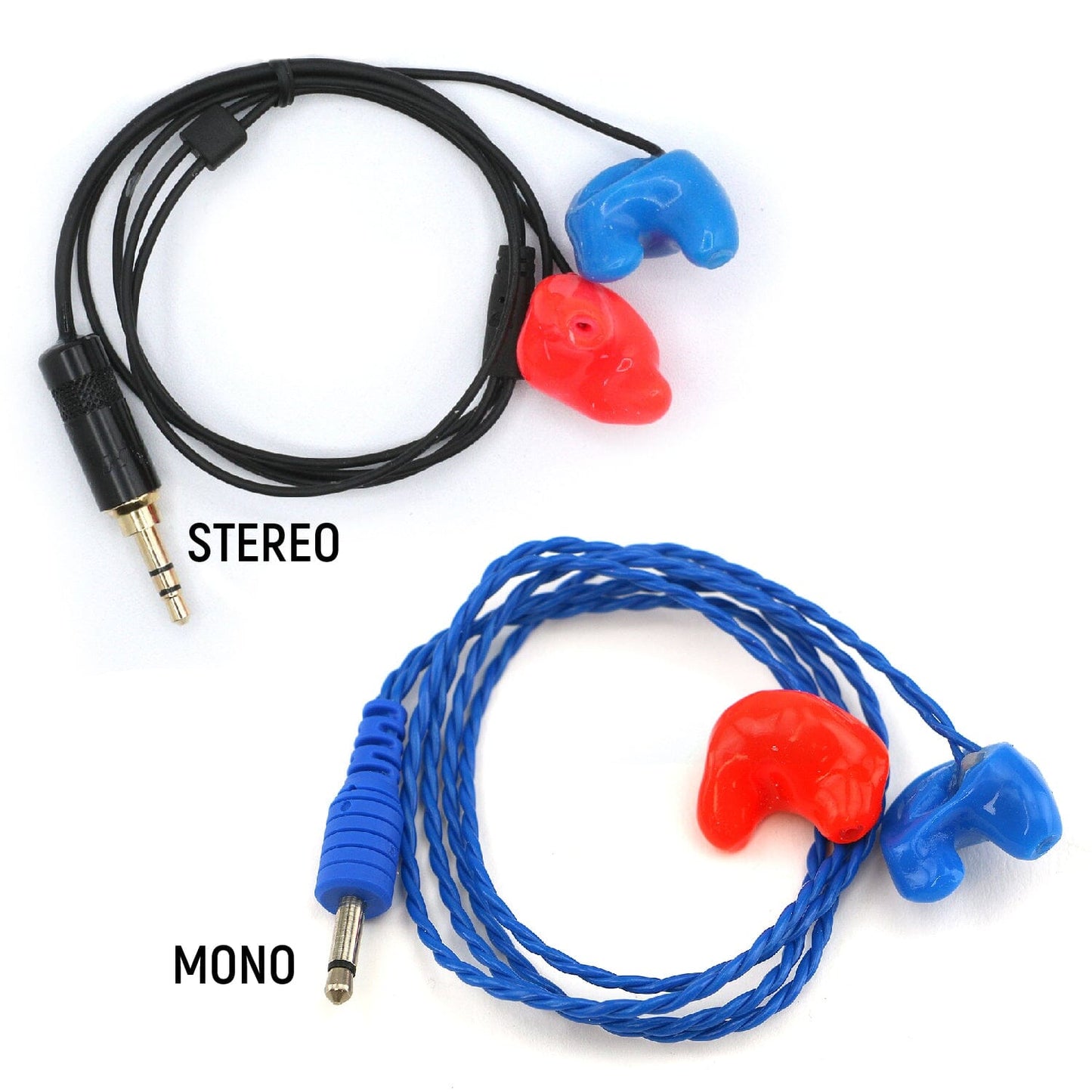 Rugged Radios CHALLENGER-SEMI-STEREO Challenger Semi-Custom Molded Ear Bud Speakers with 1/8  Plug - Stereo