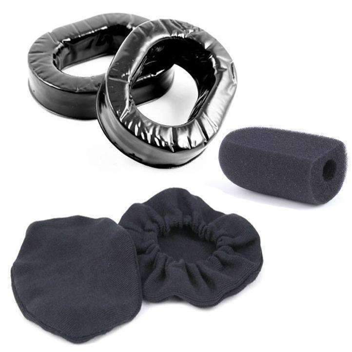 Rugged Radios GEL-COMFORT-KIT Gel Ear Seals Comfort Kit with Cloth Ear Covers & Mic Muff