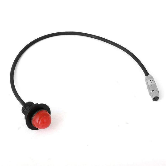 Rugged Radios PTT-HM-SC-12 Hole Mount Push to Talk Cable (PTT) with 12  Straight Cord for Intercoms