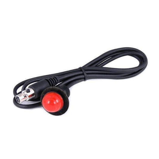 Rugged Radios PTT-HM-SC Hole Mount Push to Talk Cable (PTT) with 48  Straight Cord for Intercoms