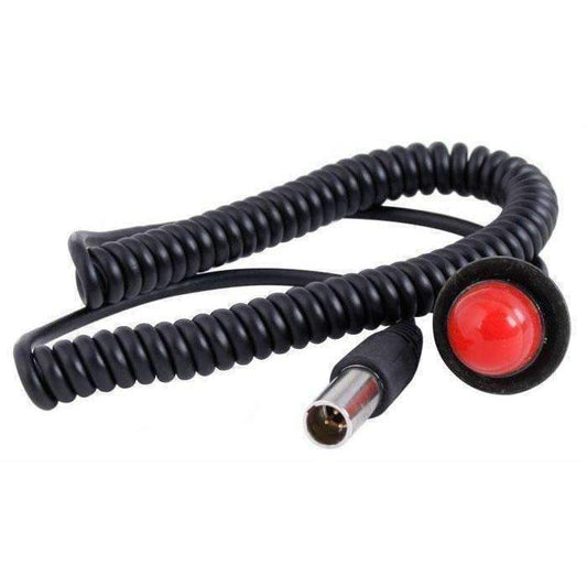 Rugged Radios PTT-HM Hole Mount Steering Wheel Push to Talk (PTT) with Coil Cord  for Car Harnesses