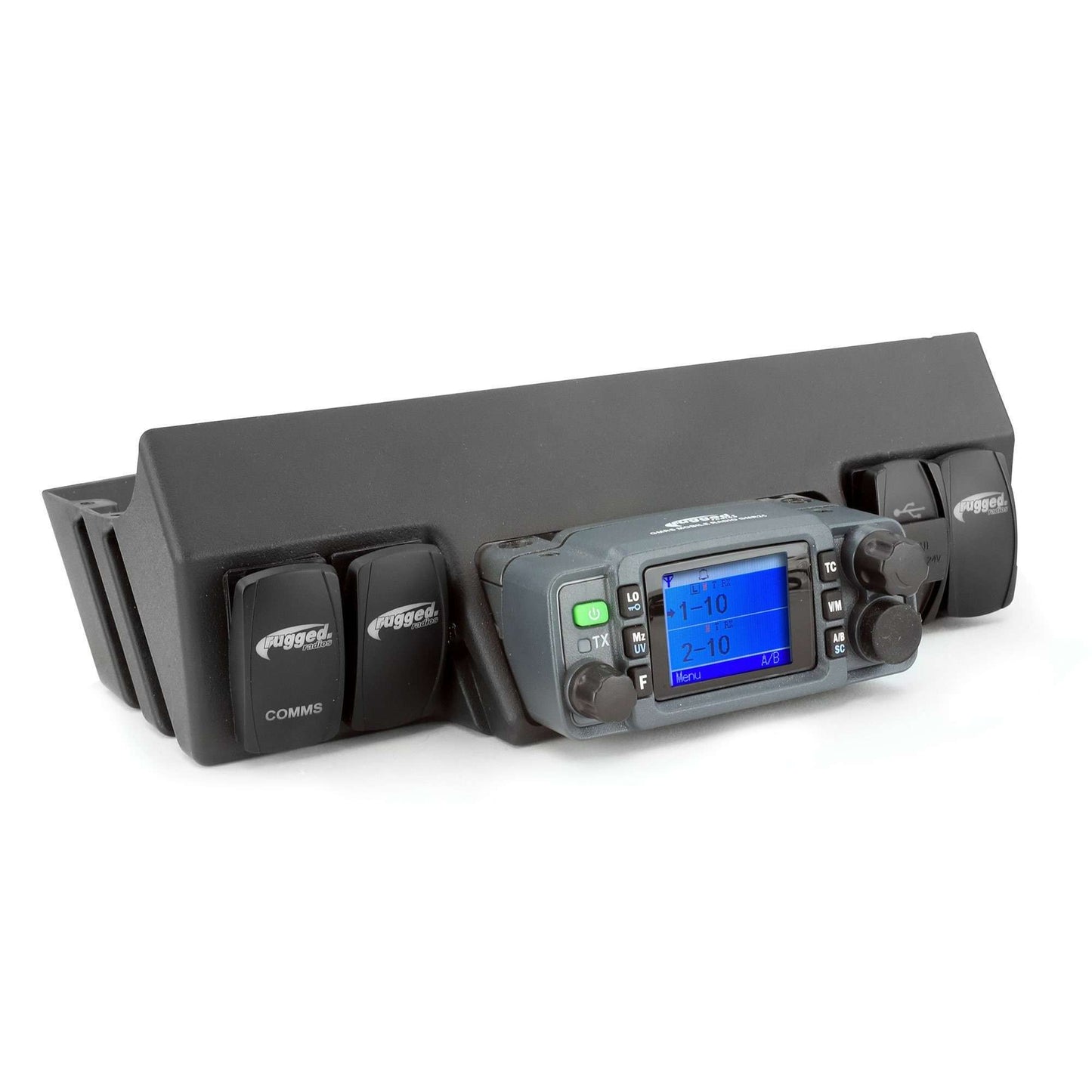 Rugged Radios MT-JK-25WP Jeep JK Upper Windshield Radio Mount GMR25 and ABM25