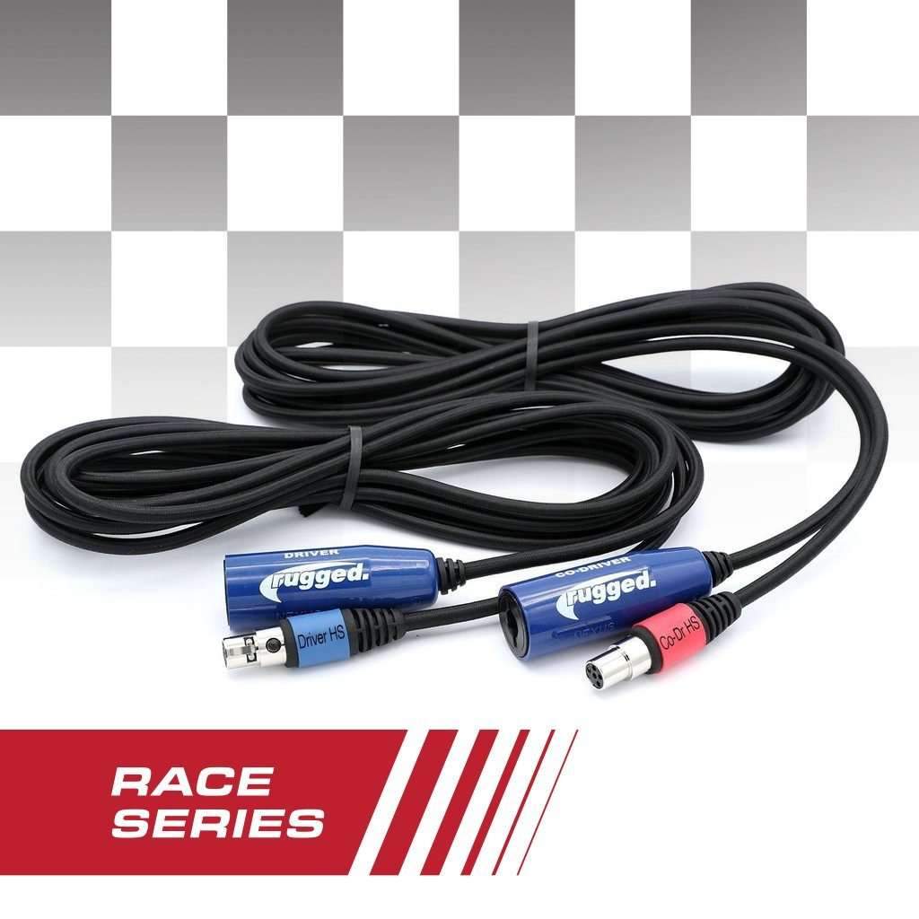Rugged Radios CS-OFF-RACE-KIT OFFROAD 12  RACE SERIES Straight Cable to Intercom Driver and Co-Driver