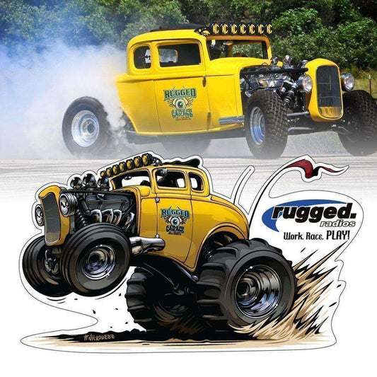 Rugged Radios STICKER-RUGGED32-NI Rugged Radios  32 Die Cut Sticker