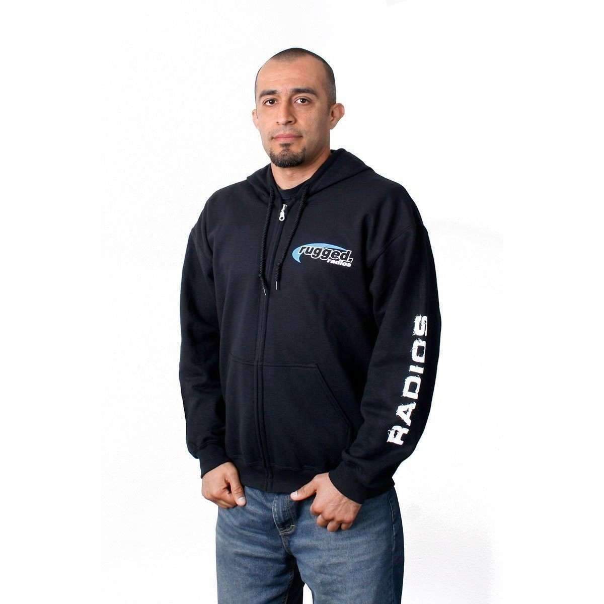 Rugged Radios HOODIE-ZIP-MD Rugged Radios Zip-Up Hoodie - Medium