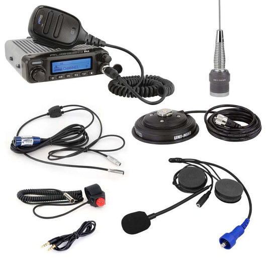 Rugged Radios SS-M1-H28 Single Seat Kit with Digital Radio - AlphaBass Headset